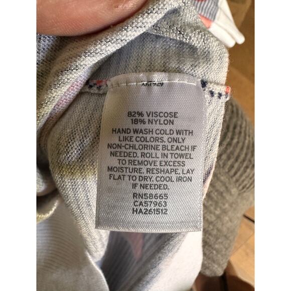 Halogen Women's Sz: SP Button Down Long Sleeve Polka Dot Cardigan Sweater - Picture 6 of 8